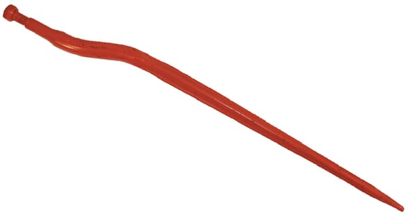 Shw Red Silage Tine, Cranked: 58Mm Star Section 36X900mm, Pointed Tip With M22x1.5mm Nut, Kt6
