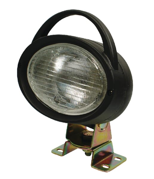 Work light Halogen, oval, 12V, transparent, bolt on, 160x195mm, Ajba