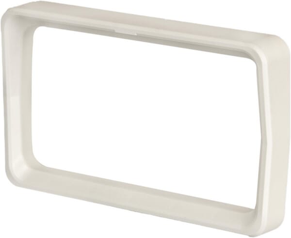 Kramp Work light frame, rectangular, white, 158x23x95mm, LA104WFR