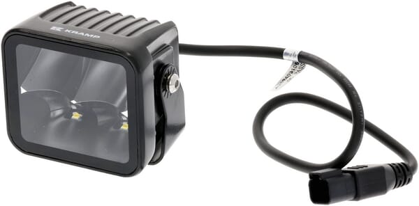 Kramp Light/White Work Indirect Led, 40W, 4800Lm, Square, 12/24V, 81X82.5x67.5mm Deutsch Plug, Spot Beam, 4Led's La10607