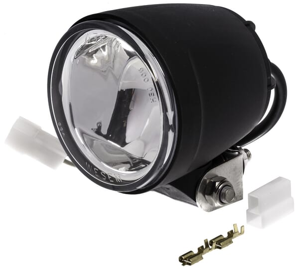 Work light Halogen, 55/70W, round, 12V, bolt on, 117x AMP plug