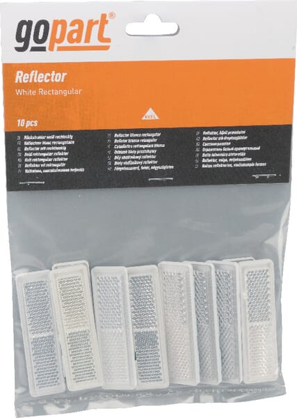 Gopart White Reflector, Rectangular La75007