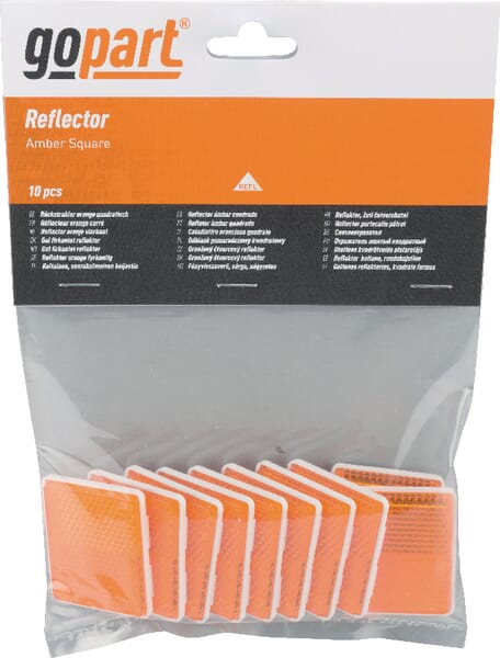Gopart Amber Reflector, Rectangular La75011