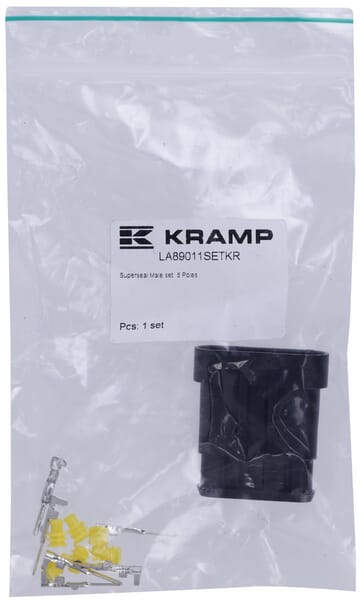 Kramp Men's Set Of Superseal 5 Pin Connectors Plug La89011setkr