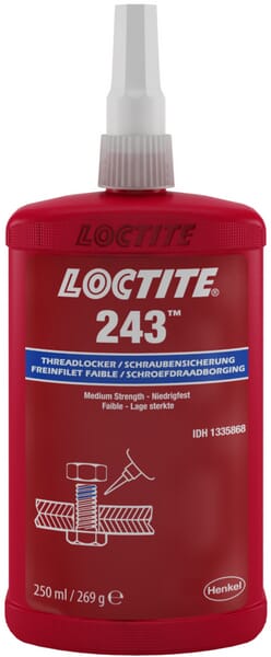 Loctite Threadlock 243 250Ml, Lc1335868