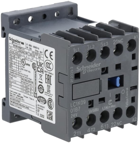 Schneider-Electric Contacter 9A 4Kw Lc1k0901b7