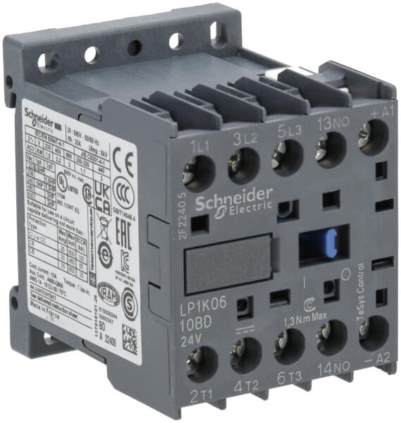 Schneider-Electric Contacter 6A 2,2Kw Lp1k0610bd