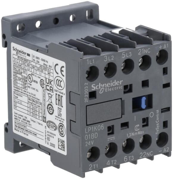 Schneider-Electric Contacter 9A 4Kw Lp1k09004bd