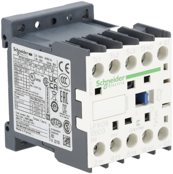 Schneider-Electric Contacter 9A 4Kw Lp1k0910bd3