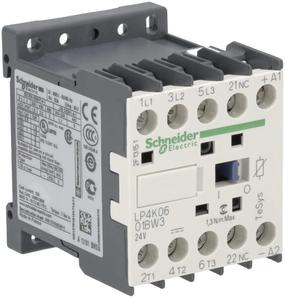 Schneider-Electric Contacter 6A 2,2Kw Lp4k0601bw3