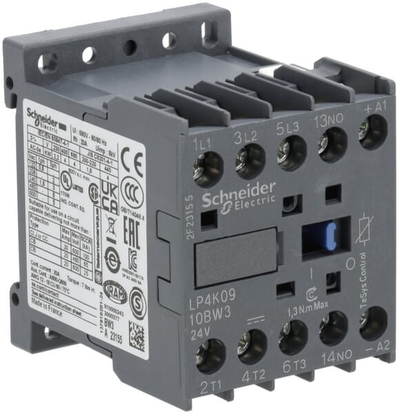 Schneider-Electric Contacter 9A 4Kw Lp4k0910bw3
