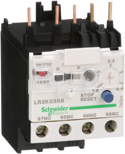 Schneider-Electric Thermal Overload Relay 1.8-2.6A Lr2k0308