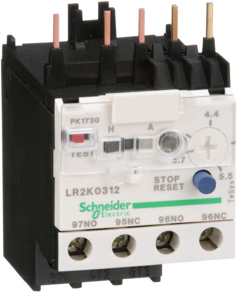 Schneider-Electric Thermal Overload Relay 3.7-5.5A Lr2k0312