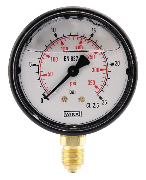 Wika Pressure Gauge Diameter 63 0–25Bar 1/4" Bottom Ma6325l04plgf
