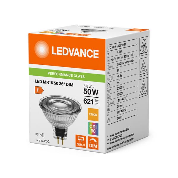 Ledvance Led Bulb 6.8W 827 Gu5.3 Mr1650d927g4