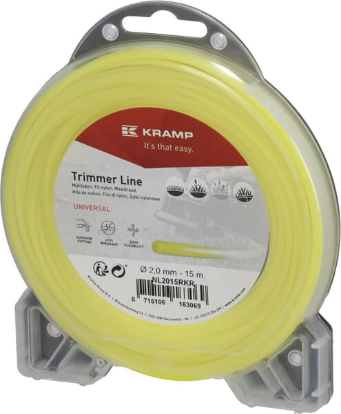 Kramp Yellow Trimmer Line Diameter 2Mm 15M Round Nl2015rkr