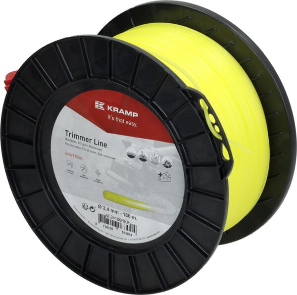 Kramp Yellow Trimmer Line Diameter 2.4Mm 180M Round Nl24180rkr