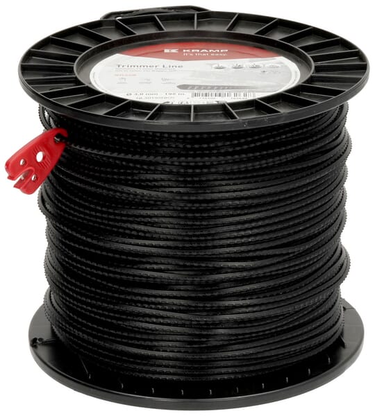 Kramp Black Trimmer Line Diameter 3Mm 195M Square Nylsaw Nl30195nkr