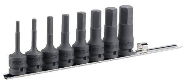 Facom Impact Bit Socket Set Hex 5-19Mm Nshmj8