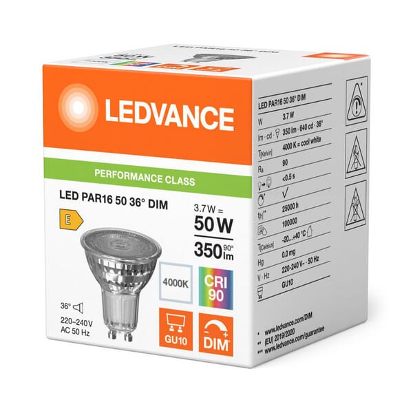 Ledvance Led Lamp 3.7W 840 Gu10 P1650d940g5
