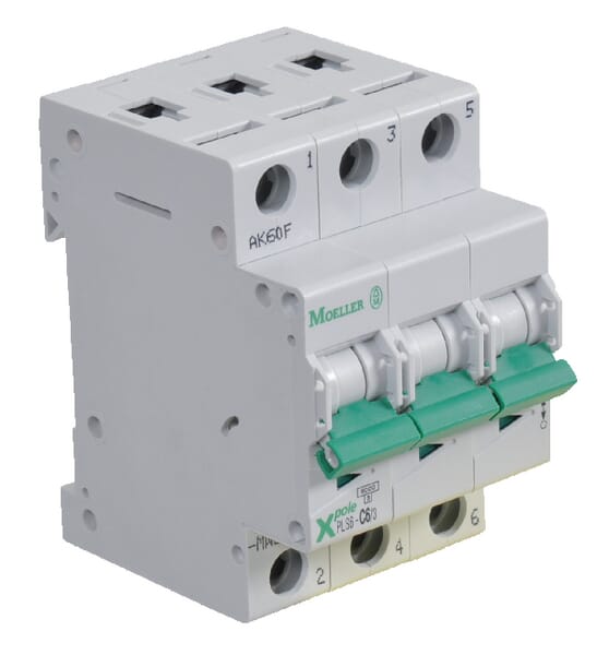 Eaton Miniature Circuit Breaker 63A.3p,C Pls6c633