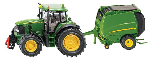 Siku John Deere With Round Baler S01665