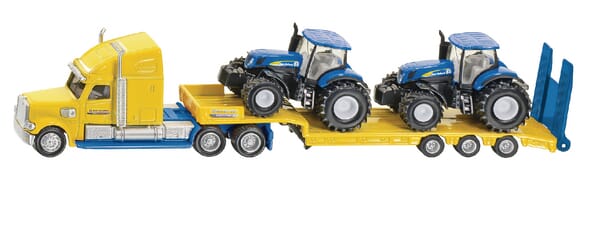 Siku Lorry With New Holland Tractors S01805