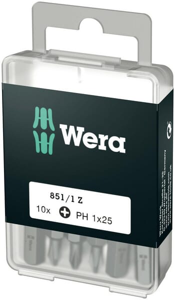 Wera Bits Ph 1X25 (10 Pieces) Sc8511zph1diy