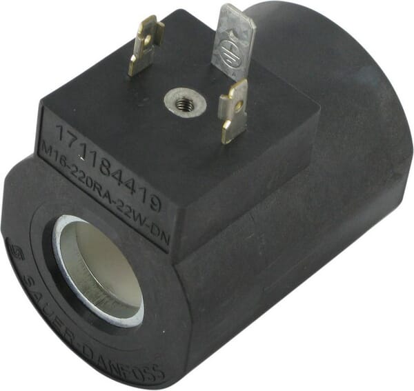 Danfoss Coil 230V RAC, M16, 22W DN (use with SP999 rectifier plug) SD9M16230A26WDN