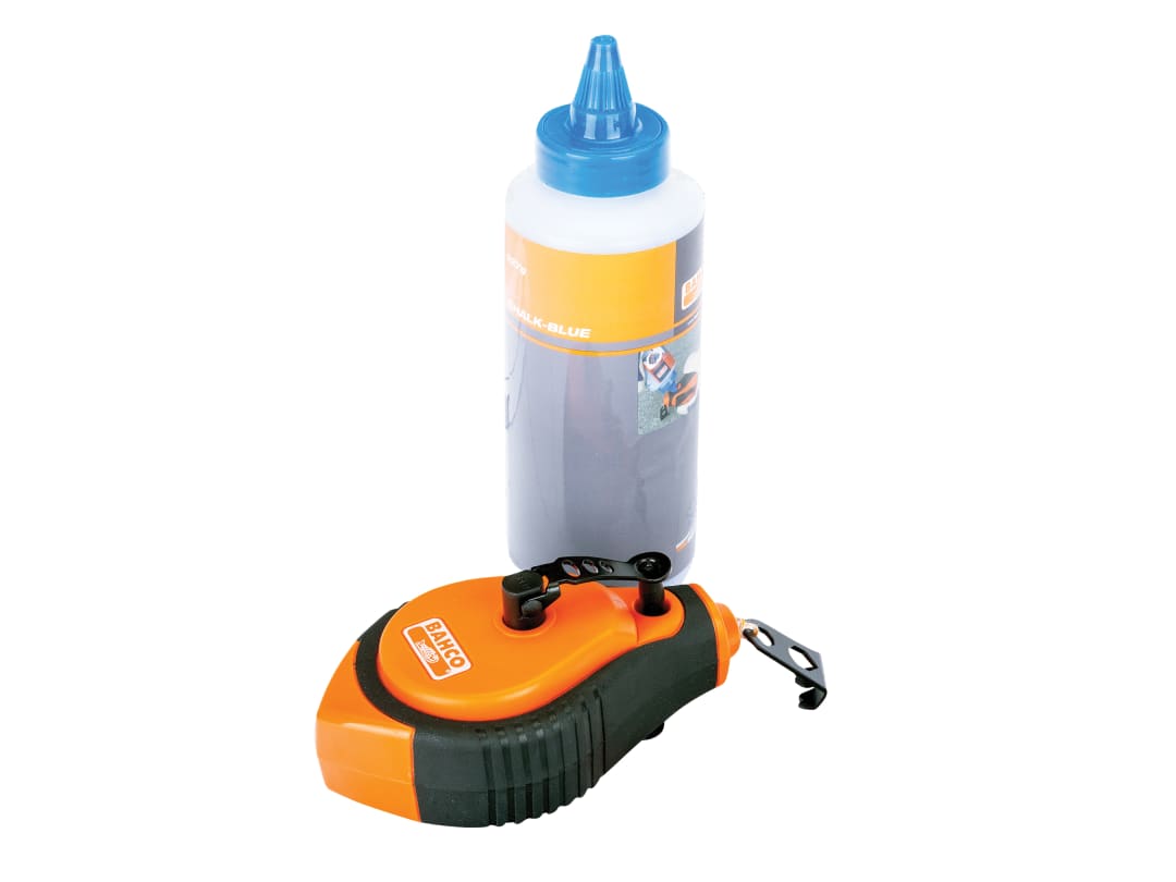 Bahco Orange/Blue Chalk Line, Chalk & Level Set Cl-1221-Set