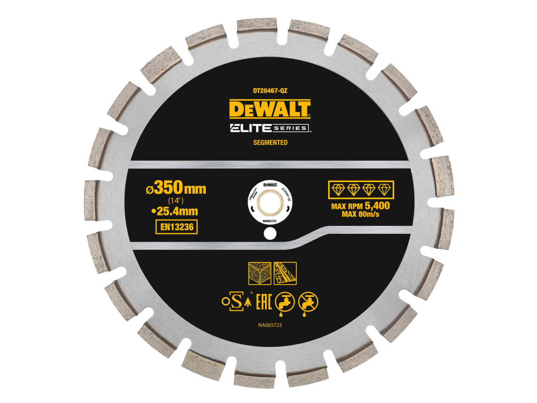 Dewalt Power Tools Dewalt Elite Series Asphalt Diamond Segmented Wheel 350 X 25.4Mm Dt20467-Qz