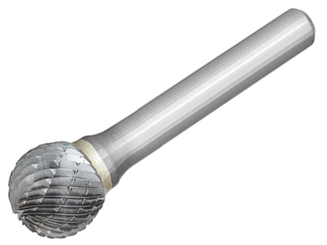 Dormer Solid Carbide Bright Rotary Burr Ball 12.7 X 6 Mm P80712.7x6.0