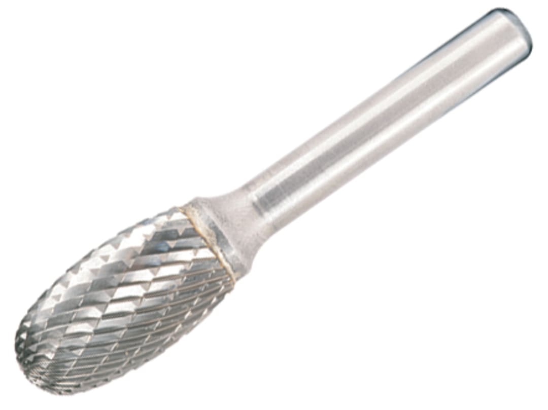 Dormer Solid Carbide Bright Rotary Burr Oval 12.7Mm P80912.7x6.0