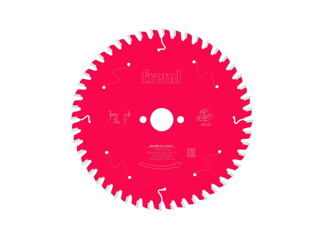 Freud Cobalt Wood Circular Saw Blade 160Mm X 48T F03fs09677