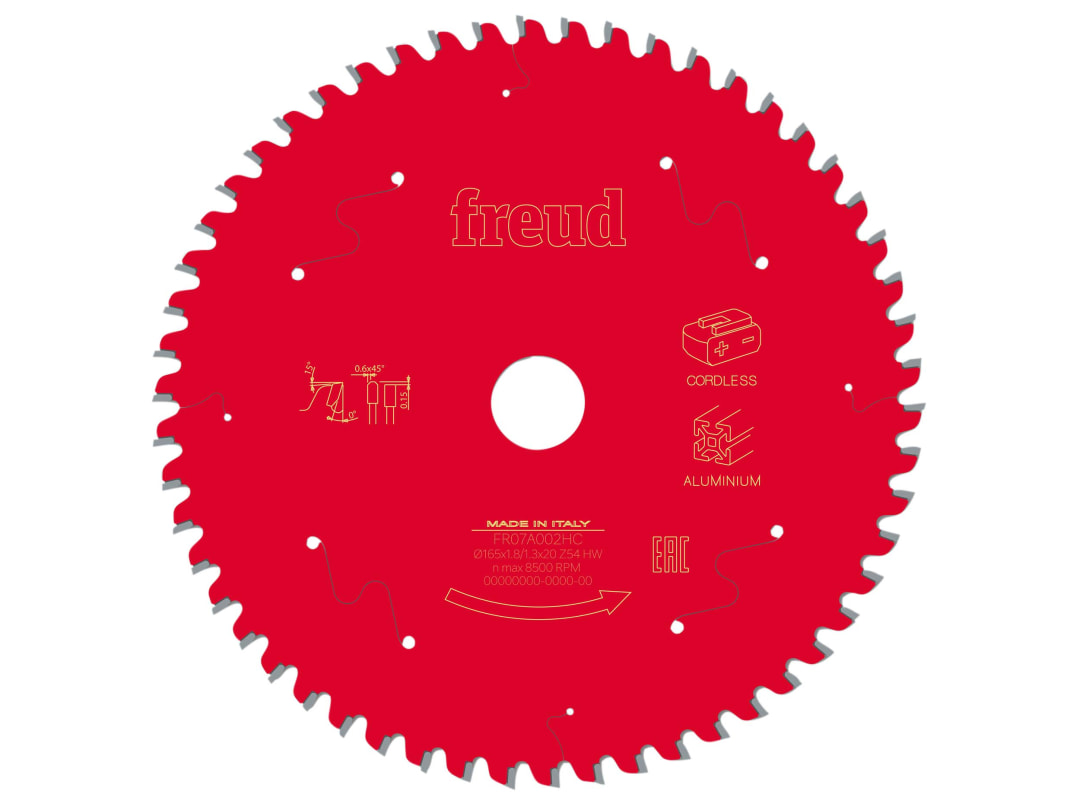 Freud Cobalt Metal Circular Saw Blade 165 Mm X 54T F03fs10086