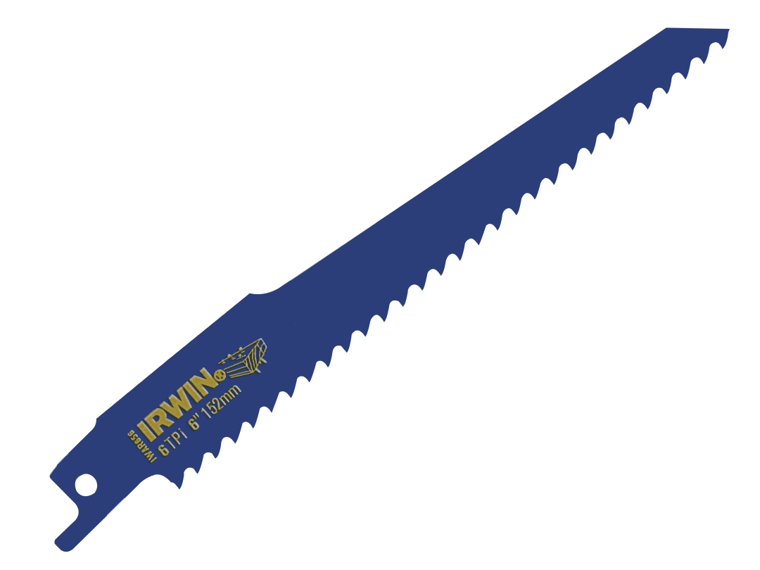 Irwin® Irwin 656R Sabre Saw Blade 150Mm Nail Embedded Wood Cutting (Pack 2) 10506429