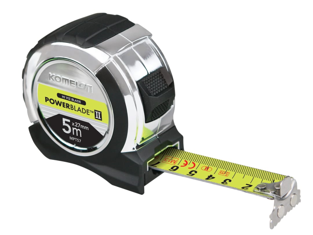 Komelon Powerblade Ii Pocket Tape 5M X 27Mm Mpt57m