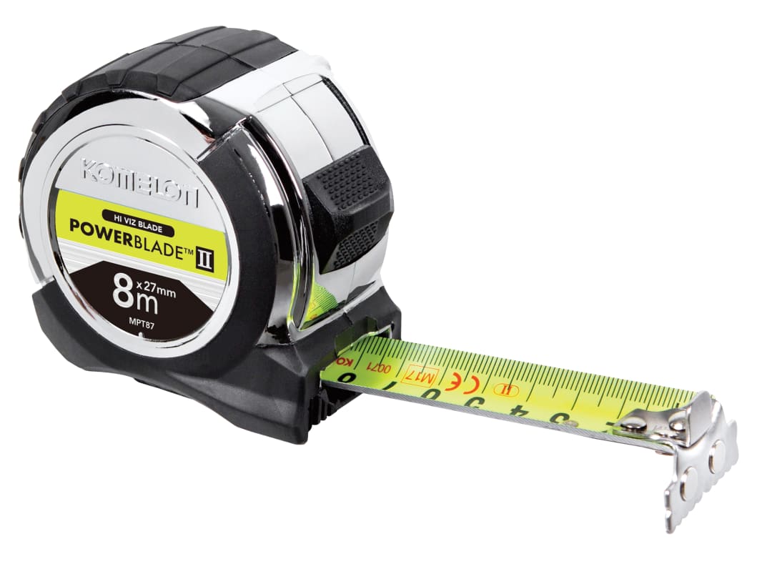 Komelon Powerblade Ii Pocket Tape 8M X 27Mm Mpt87m