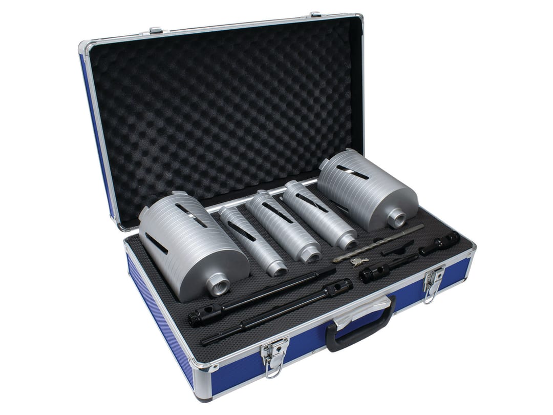 Mexco Slotted Dry Core Drill X90 Grade 11 Piece Kit A10dcdkit57