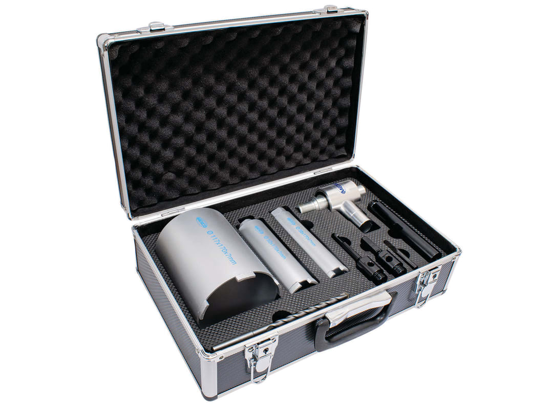 Mexco 9 Piece Dust Management Core Drill Kit A10dcdkitext3