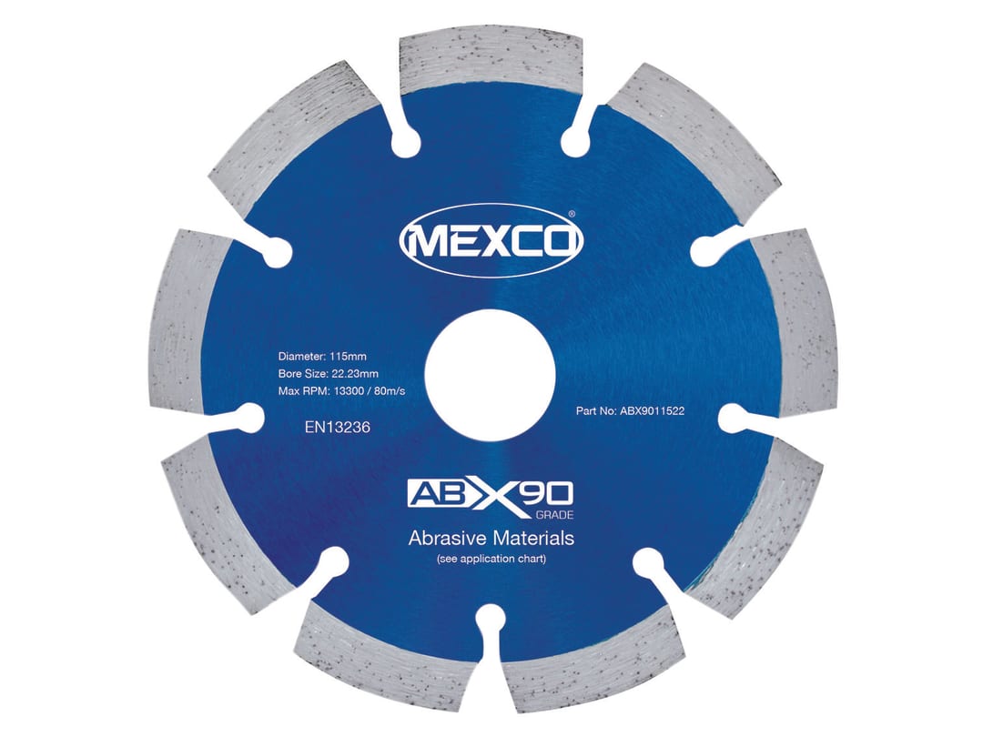 Mexco X90 Grade Diamond Blade 115 X 22Mm Abx9011522
