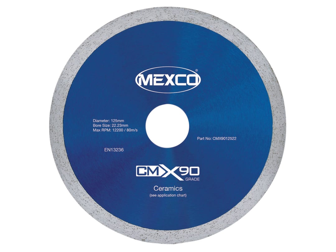 Mexco X90 Ceramic Diamond Blade 125 X 22Mm Cmx9012522