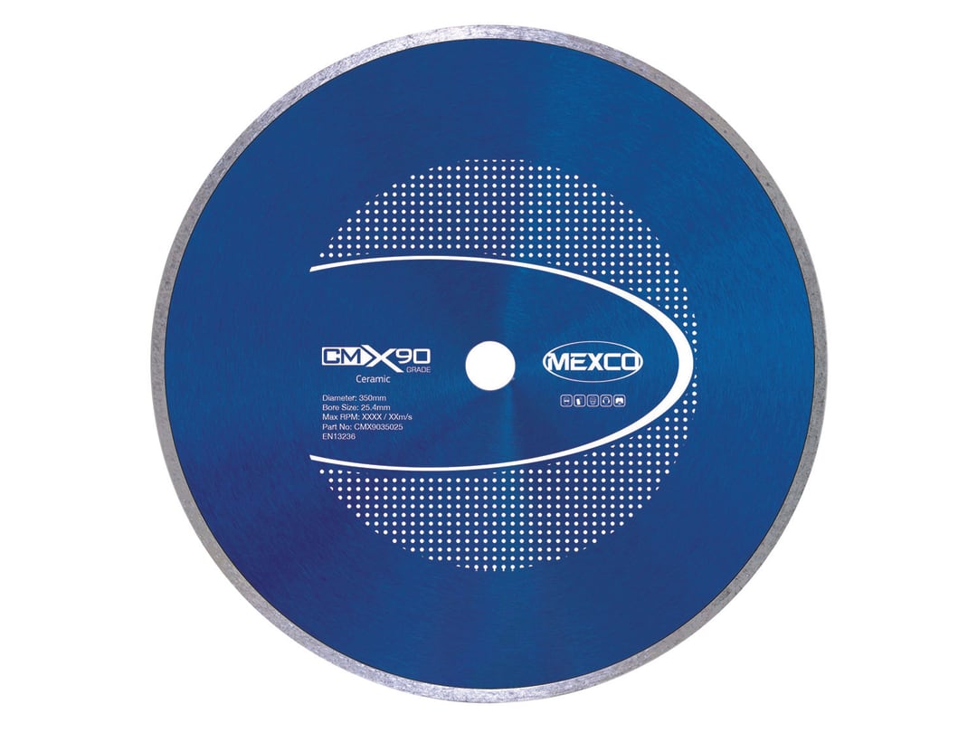 Mexco X90 Ceramic Diamond Blade 350 X 25.4Mm Cmx9035025