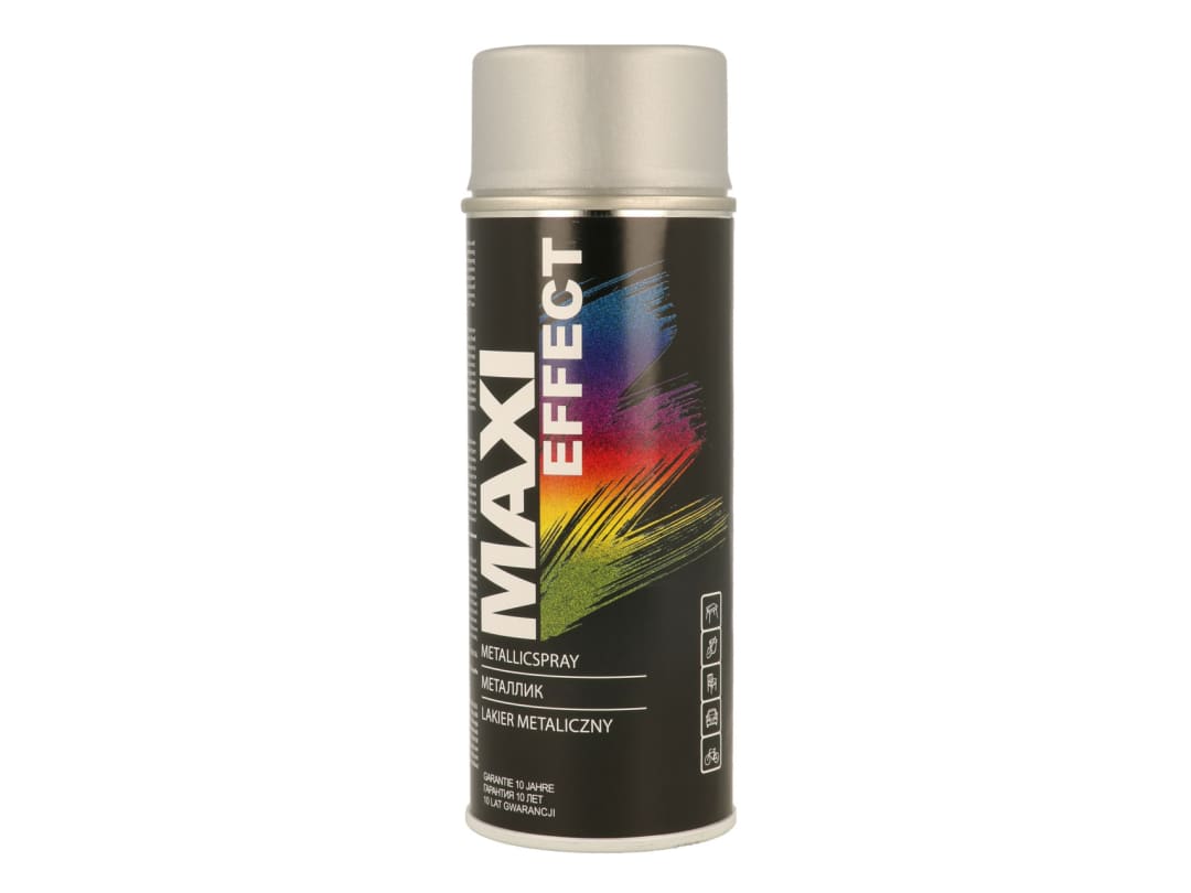 Maxicolor Silver Spray Paint Metallic 400Ml Mx0021