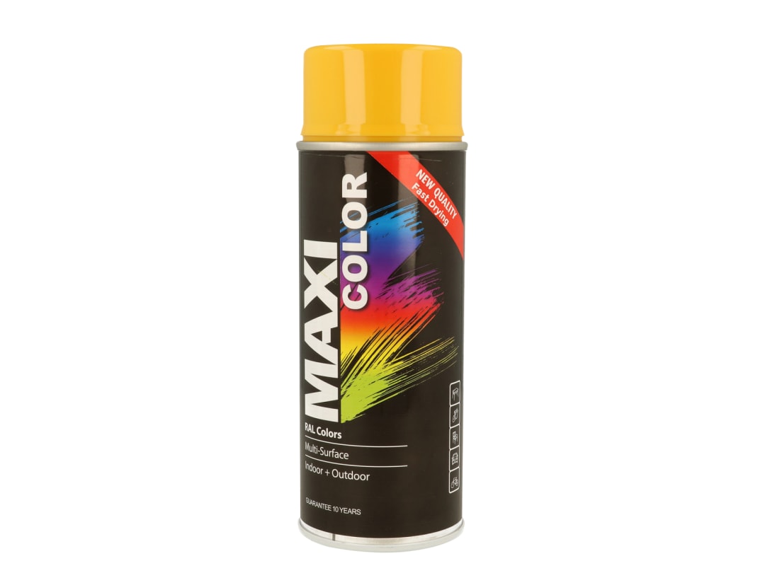 Maxicolor Gold/Yellow Spray Paint Gloss 400Ml Mx1004