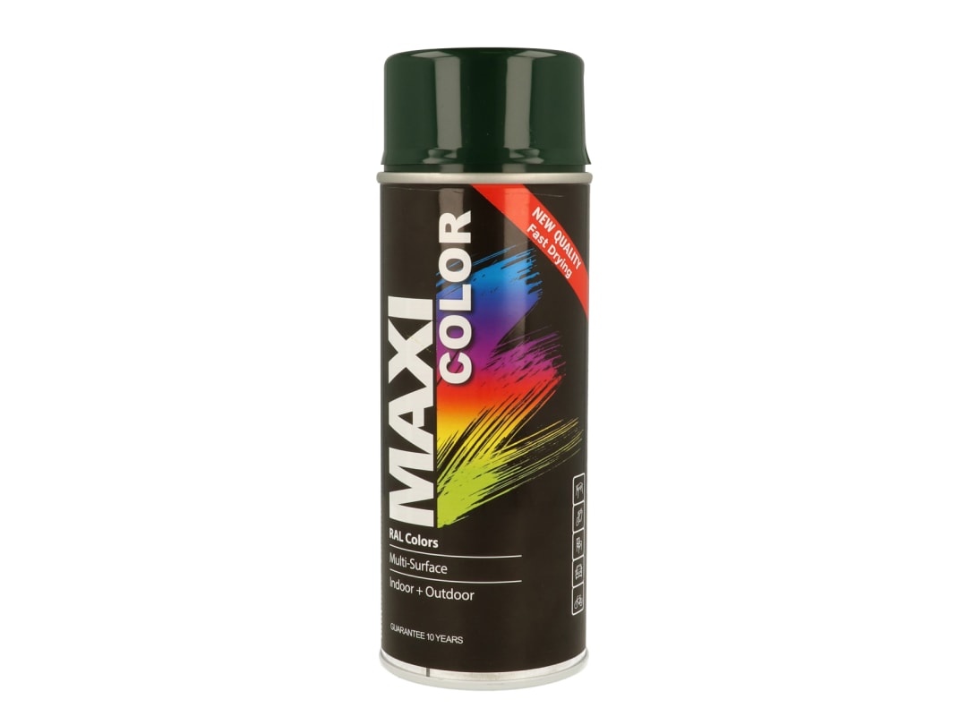 Maxicolor Green Spray Paint Gloss Fir 400Ml Mx6009