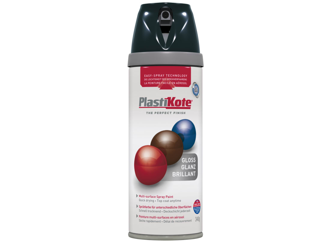 Plastikote Black Twist & Spray Gloss 400Ml 021100