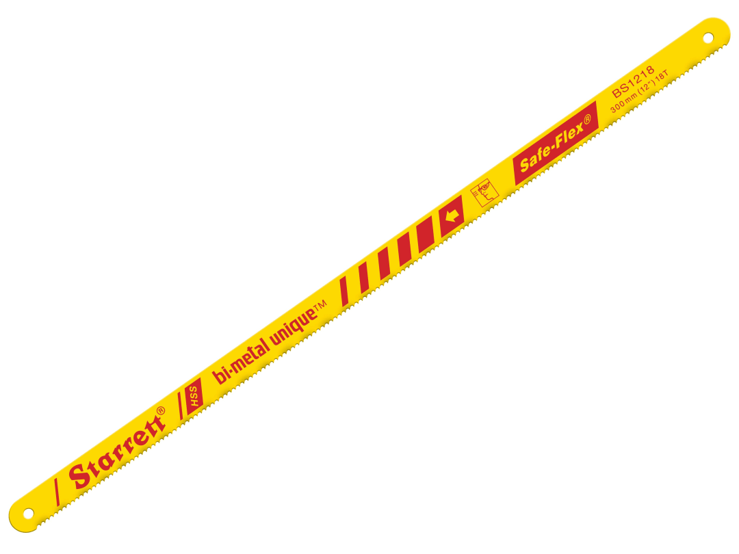 Starrett Bi-Metal Safe-Flex Hacksaw Blades 300Mm 18 Tpi Av765/Bs1218