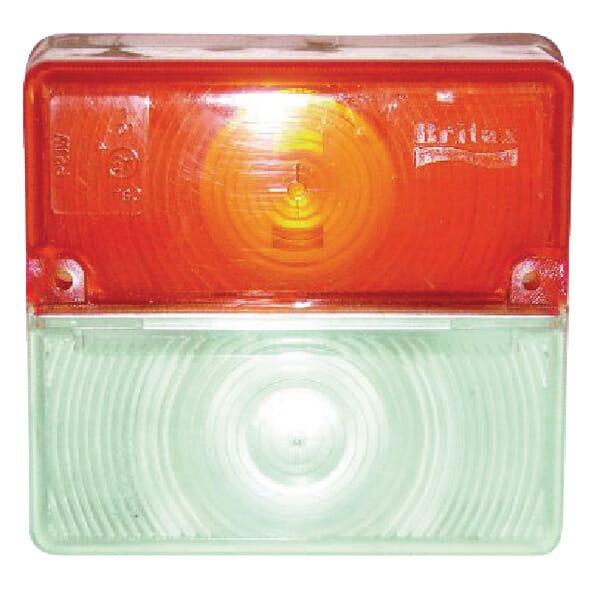 Separate lamp lens for indicator and position lights