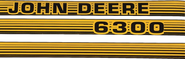 Non Original Sticker Set "John Deere 6300" Tr6300jd